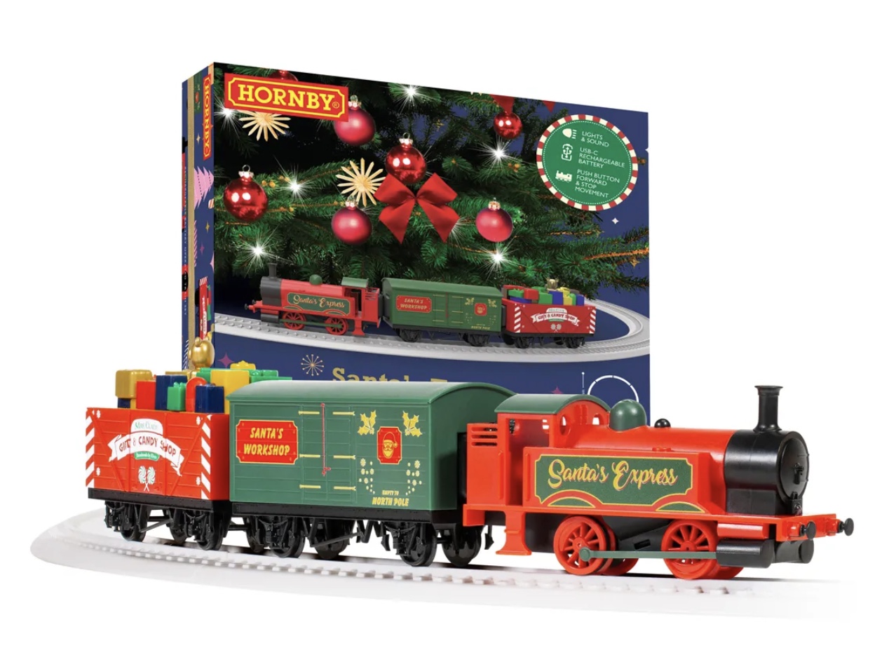R9363M Hornby Santa's Express Rechargeable Battery Train set