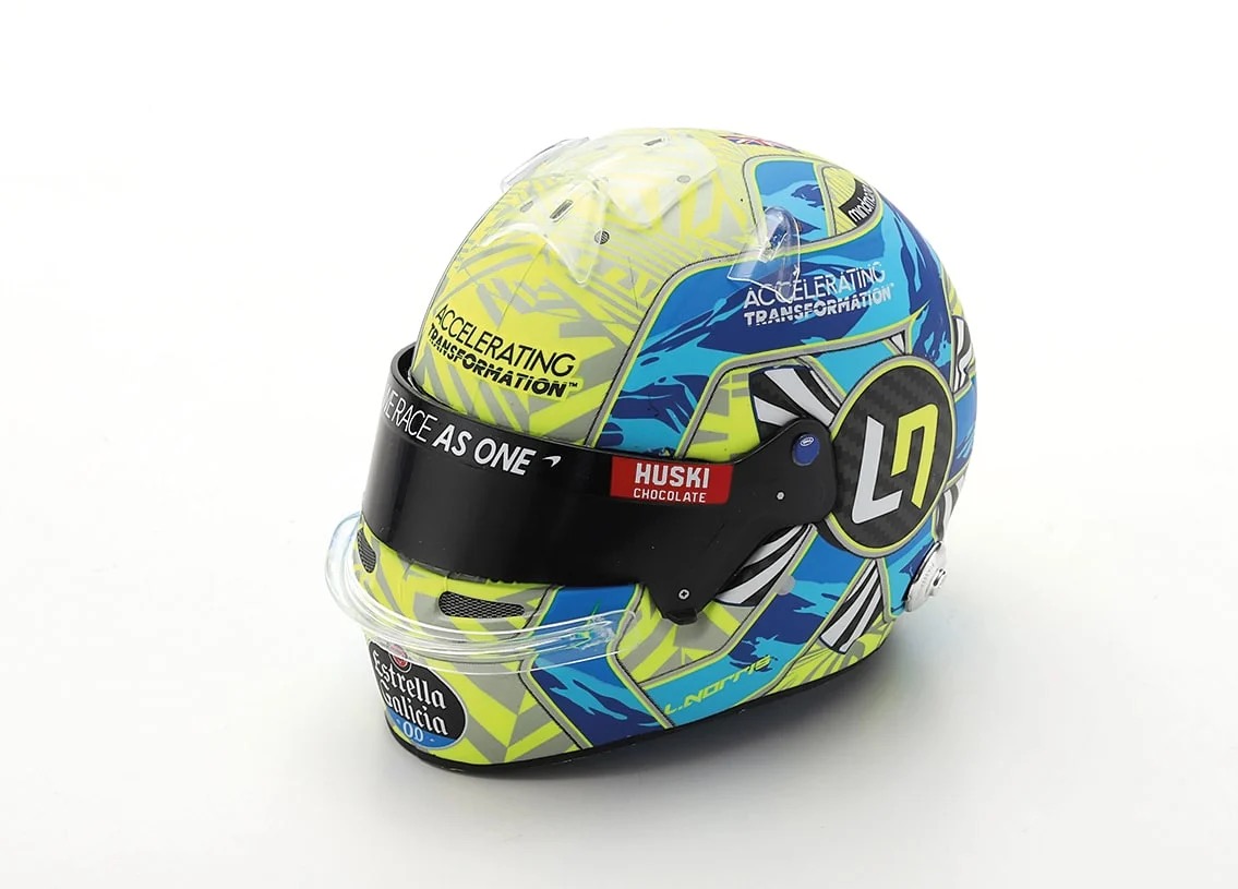 SPARK &ndash; 1:5 LANDO NORRIS MCLAREN F1 HELMET 2019 SEASON &ndash; RESIN MODEL