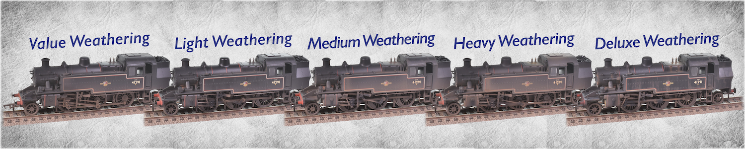 Steam Locomotive Weathering Comparisonn