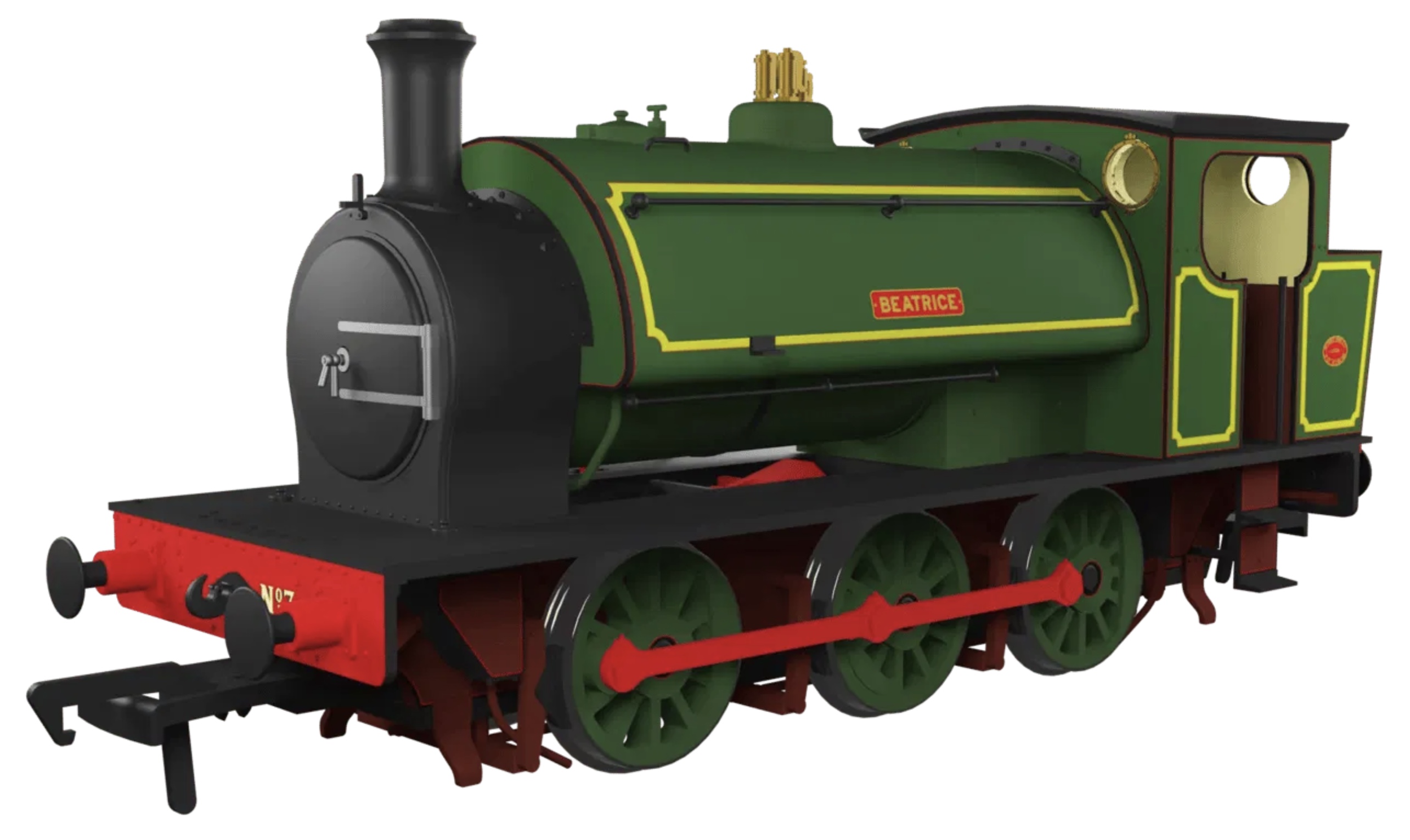 903513 Rapido Trains OO Gauge Hunslet 16in 0-6-0ST No. 2705/1945 Beatrice, lined green (as preserved) (DCC Sound Fitted)