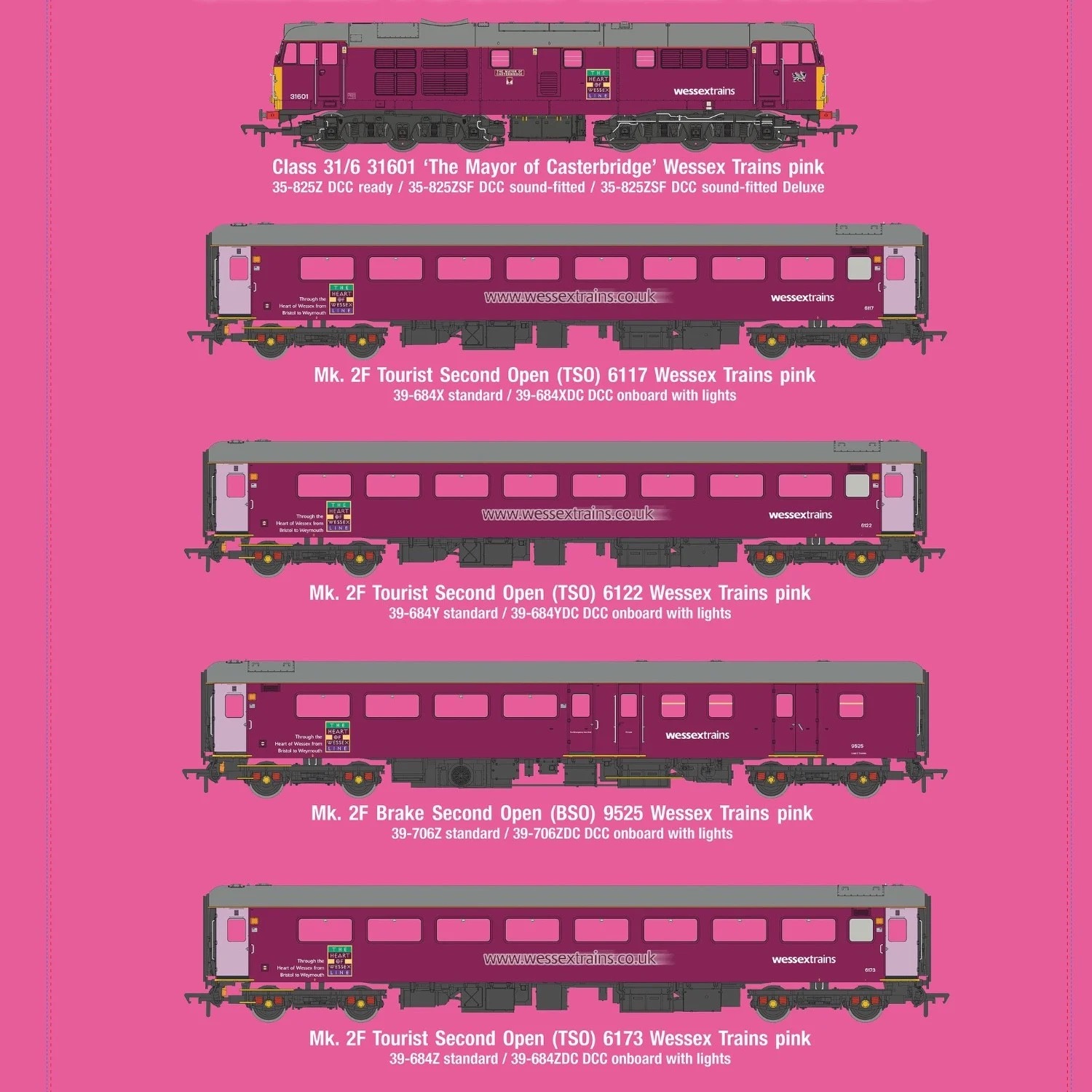Wessex Trains TMC Class 31 31601 exclusive OO gauge