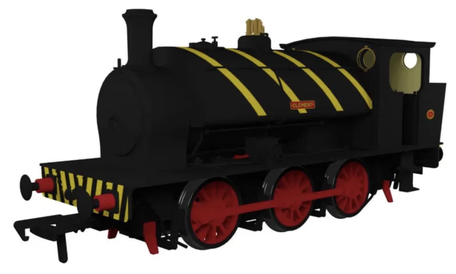 903514 Rapido Trains OO Gauge Hunslet 16in 0-6-0ST No. 1983/1940 Clement, NCB black with stripes (DCC Sound Fitted)