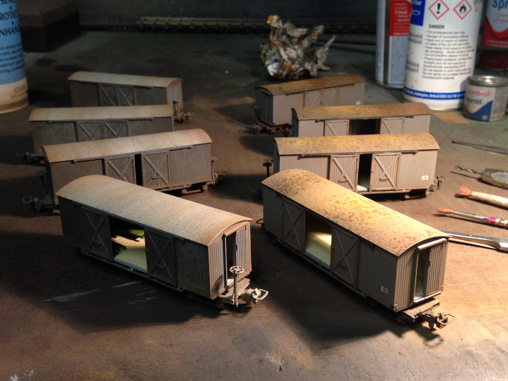 Weathered Narrow Gauge Wagons