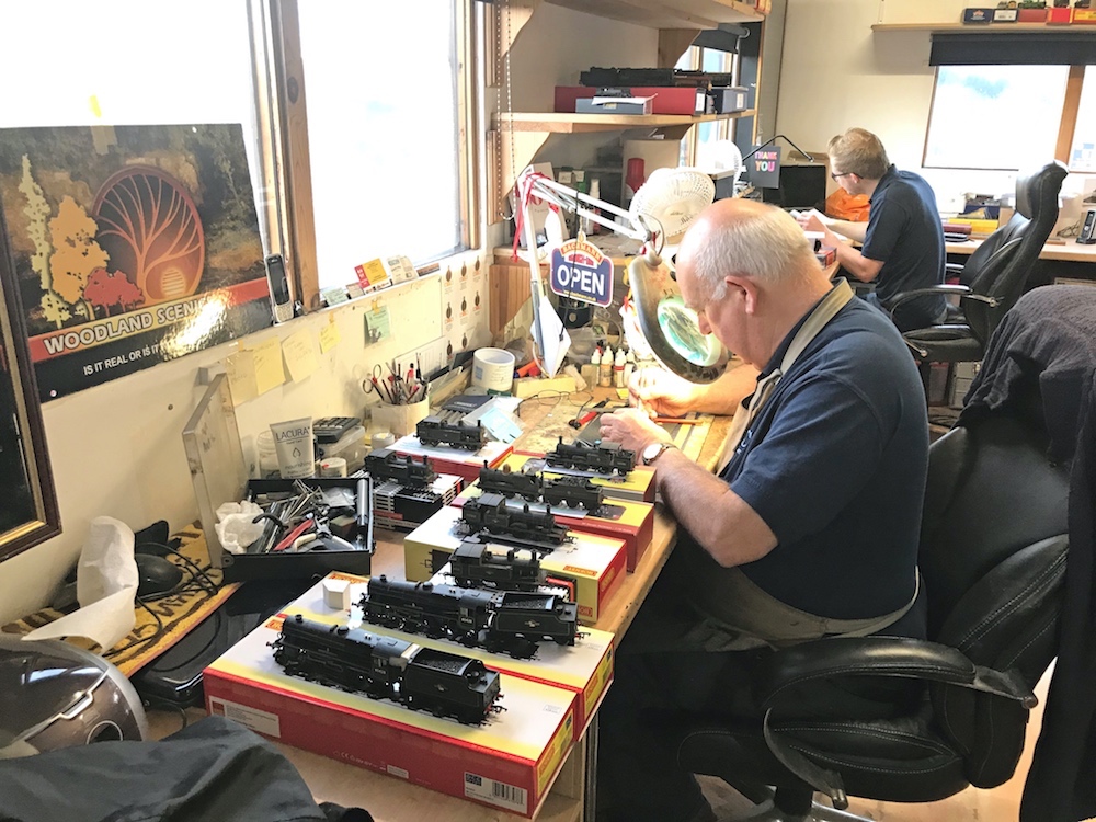 Our Technician Working On A Batch Of Customer Supplied Locos