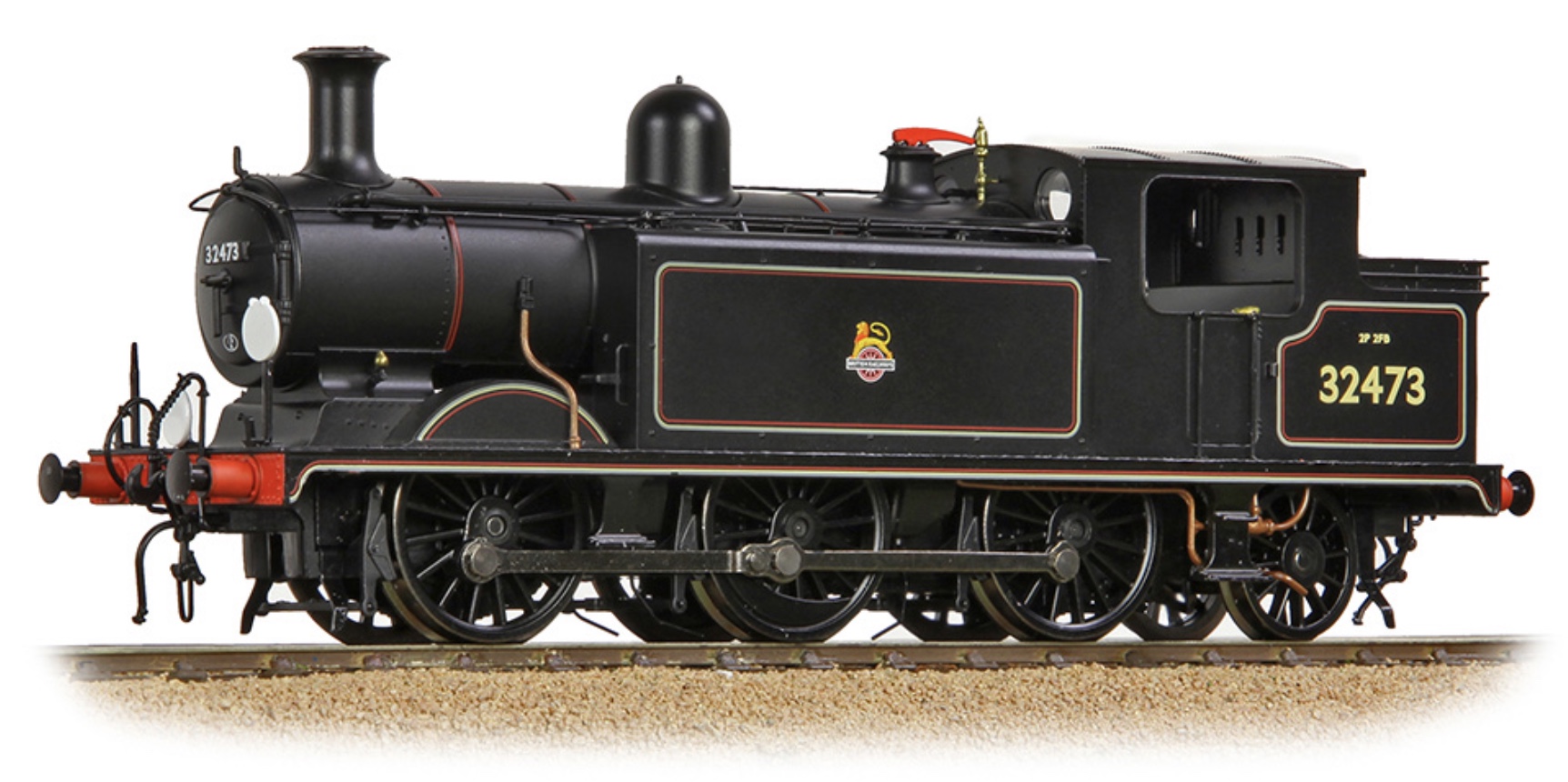 35-079A Bachmann OO Gauge LB&SCR E4 Tank 32473 BR Lined Black (Early Emblem)