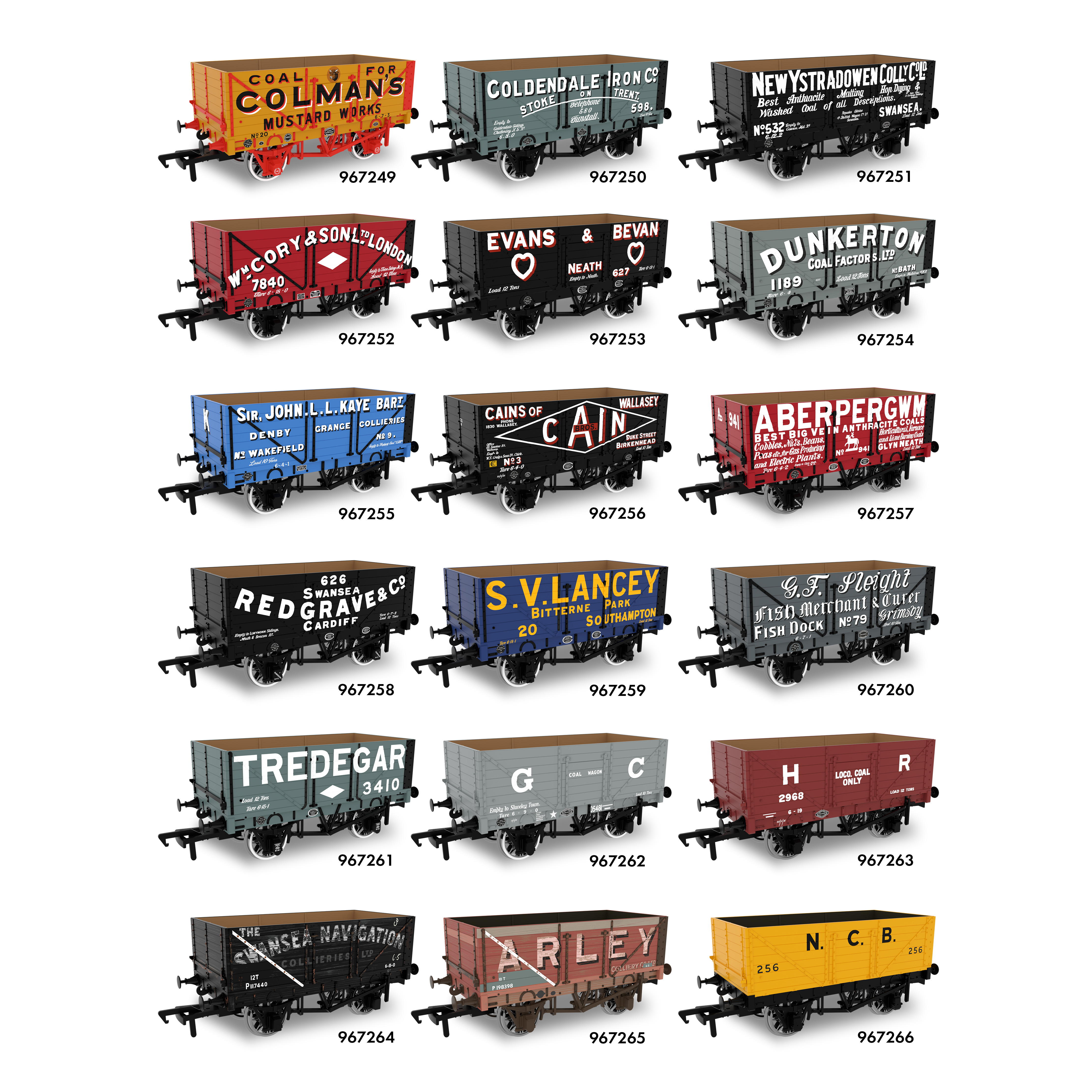 Rapido Trains RCH 1907 wagons