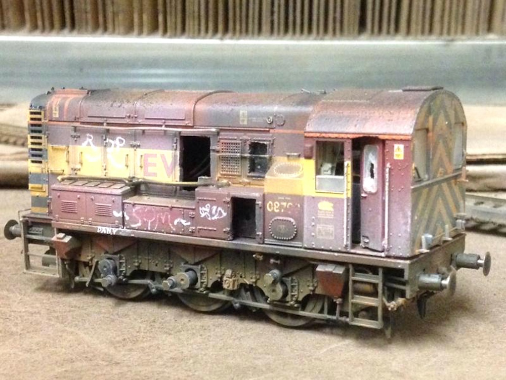 Class 08 Made into Scrap Loco and Weathered by TMC